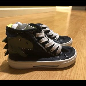Carters boys toddler 8 Dino high top shoes nwt